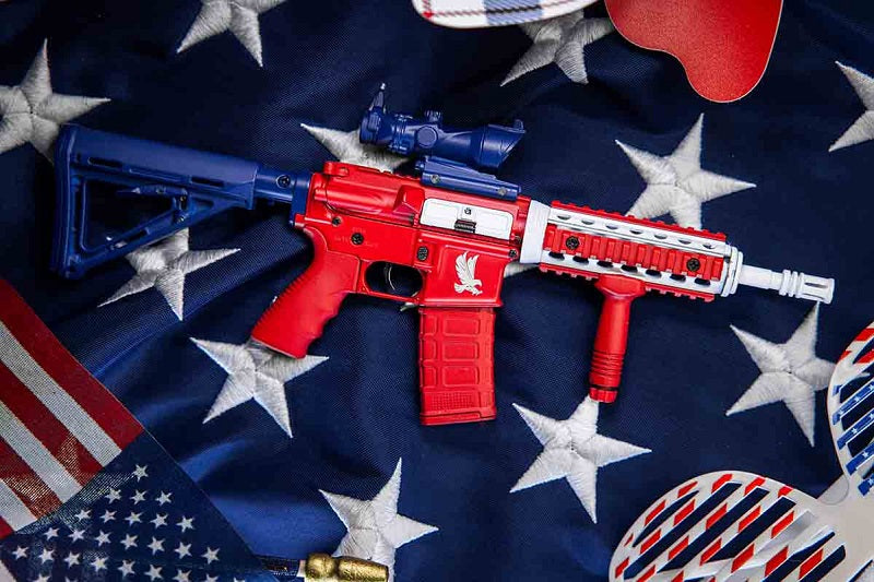 GoatGuns 1/3 Scale Die Cast AR15 Desktop Model, USA AR-USA