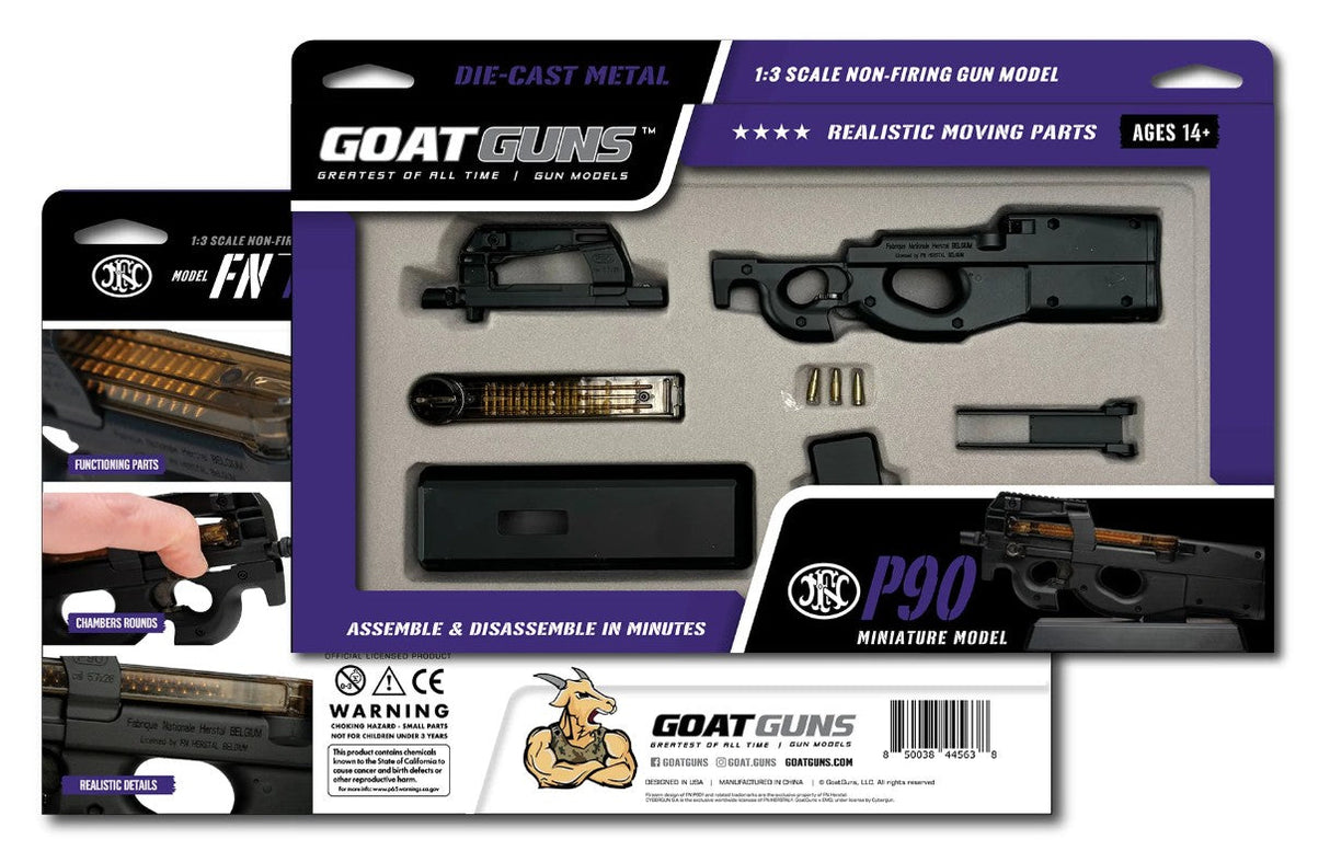GoatGuns 1/3 Scale Die Cast FN Herstal P90 Model Submachine Gun P90
