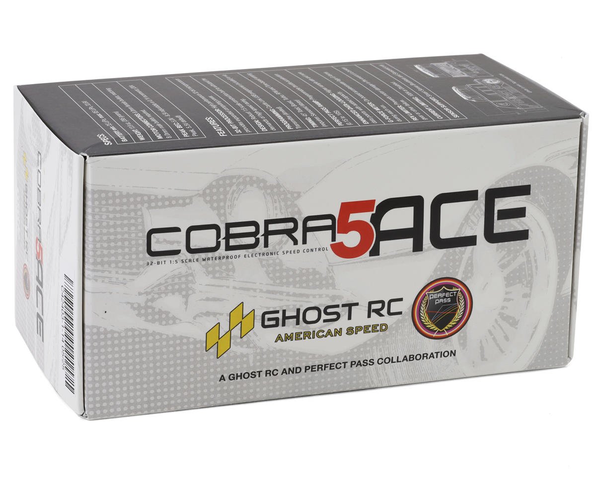 Ghost RC 020-0287-00 Cobra 5 ACE 1/7th Drag/Speed Run Brushless Sensored ESC (3-8s)