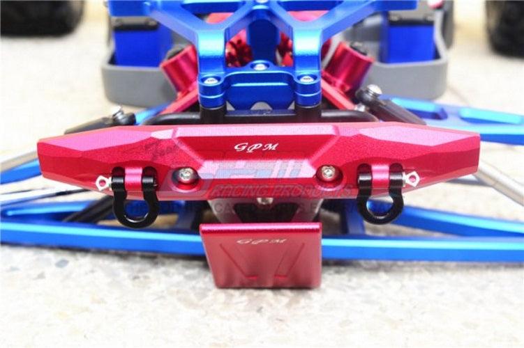 Gpm Aluminum Front Bumper W/D-Rings (5 Pieces Set) Traxxas 1/10 E-Revo Blue