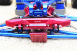 Gpm Aluminum Front Bumper W/D-Rings (5 Pieces Set) Traxxas 1/10 E-Revo Blue
