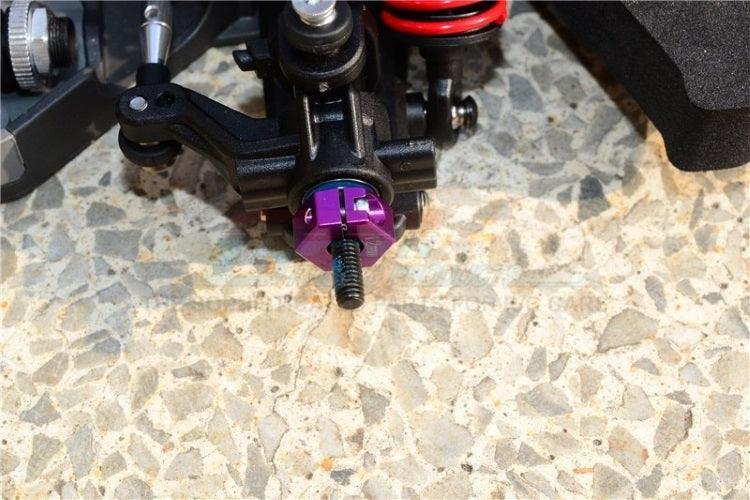 Gpm Aluminum Hex Adapters 7mm Thick (12pieces) Traxxas Ford GT4 Tec 2.0 Blue