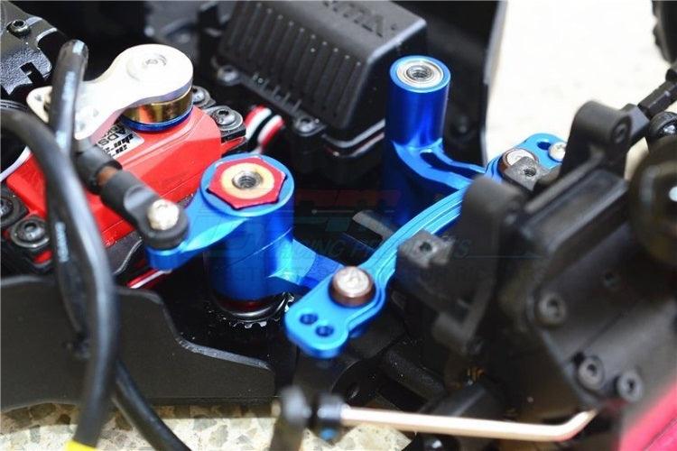 Gpm Racing Aluminum Steering Assembly (12Pieces Set) Arrma Kraton Outcast Blue