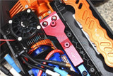 GPM TXMS016R-B Aluminum Rear Chassis Link Protector Blue Traxxas Maxx