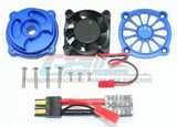 Gpm Aluminum Motor Heat Sink /Cooling Fan Traxxas Unlimited Desert Racer Blue