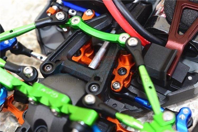 Gpm GT048 Blue Aluminum Steering Assembly (14Pieces Set) Traxxas Gt4 Tec 2.0