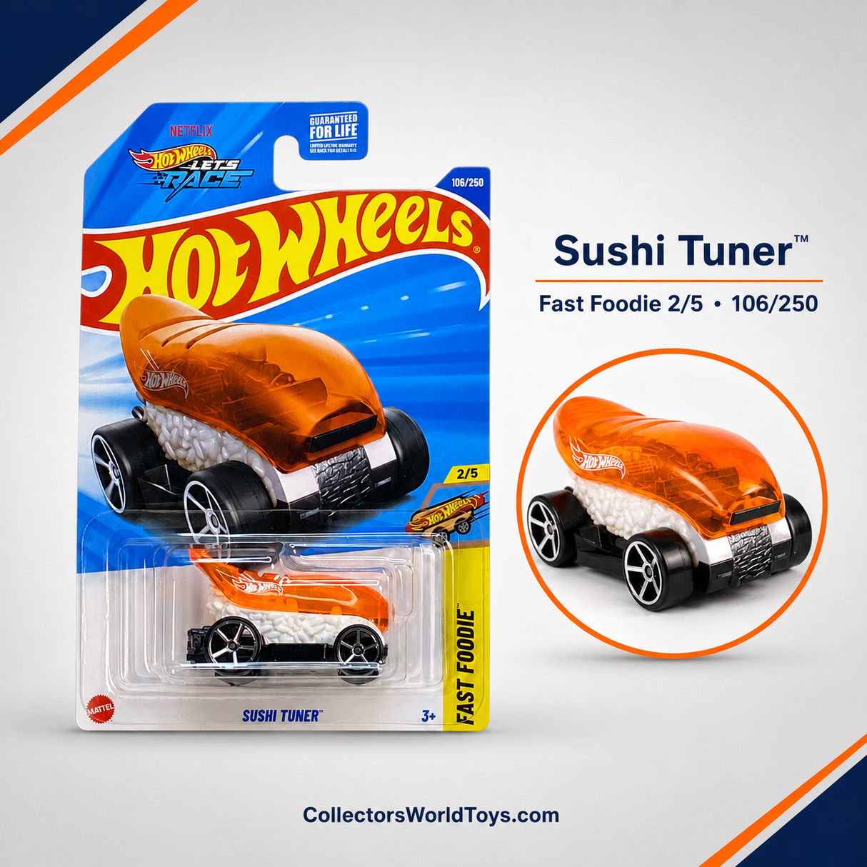 Hot Wheels Sushi Tuner | Fast Foodie Series 2/5 - 106/250