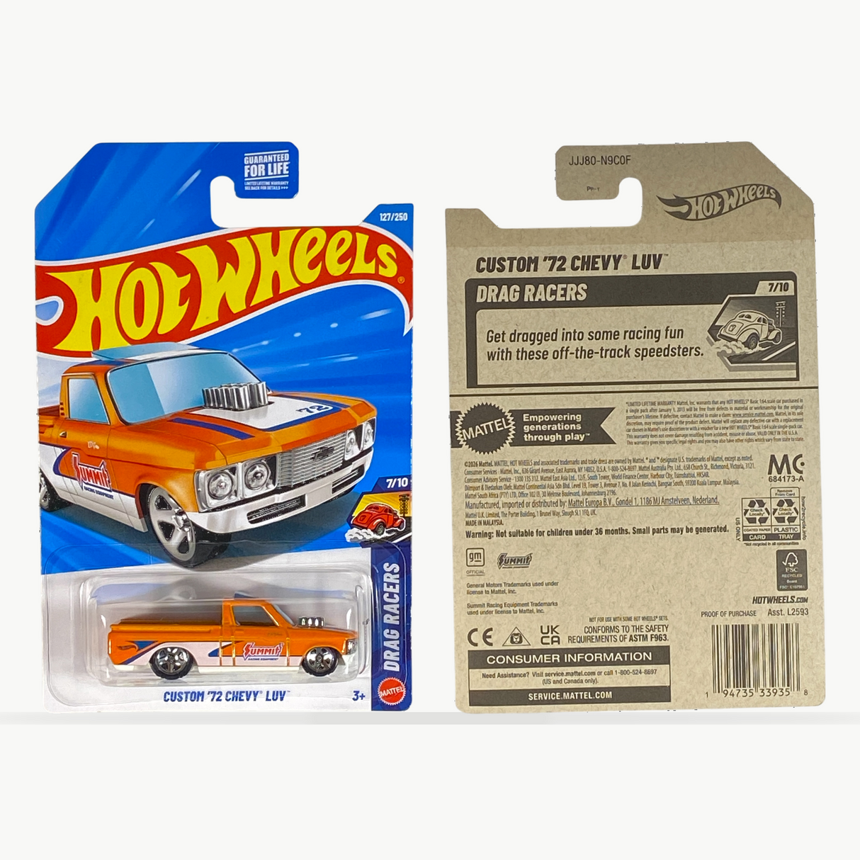 Hot Wheels Custom '72 Chevy Luv | Drag Racers Series 7/10