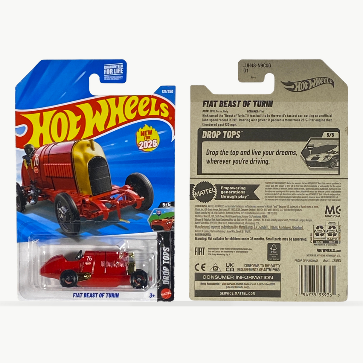 Hot Wheels Fiat Beast of Turin | Drop Tops Series 5/5