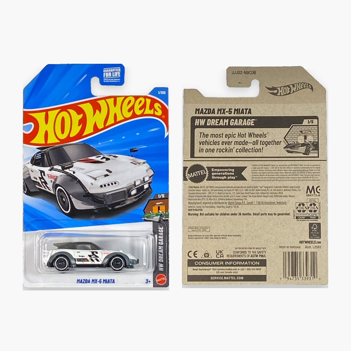 Hot Wheels '15 Mazda MX-5 Miata | Dream Garage Series 1/5