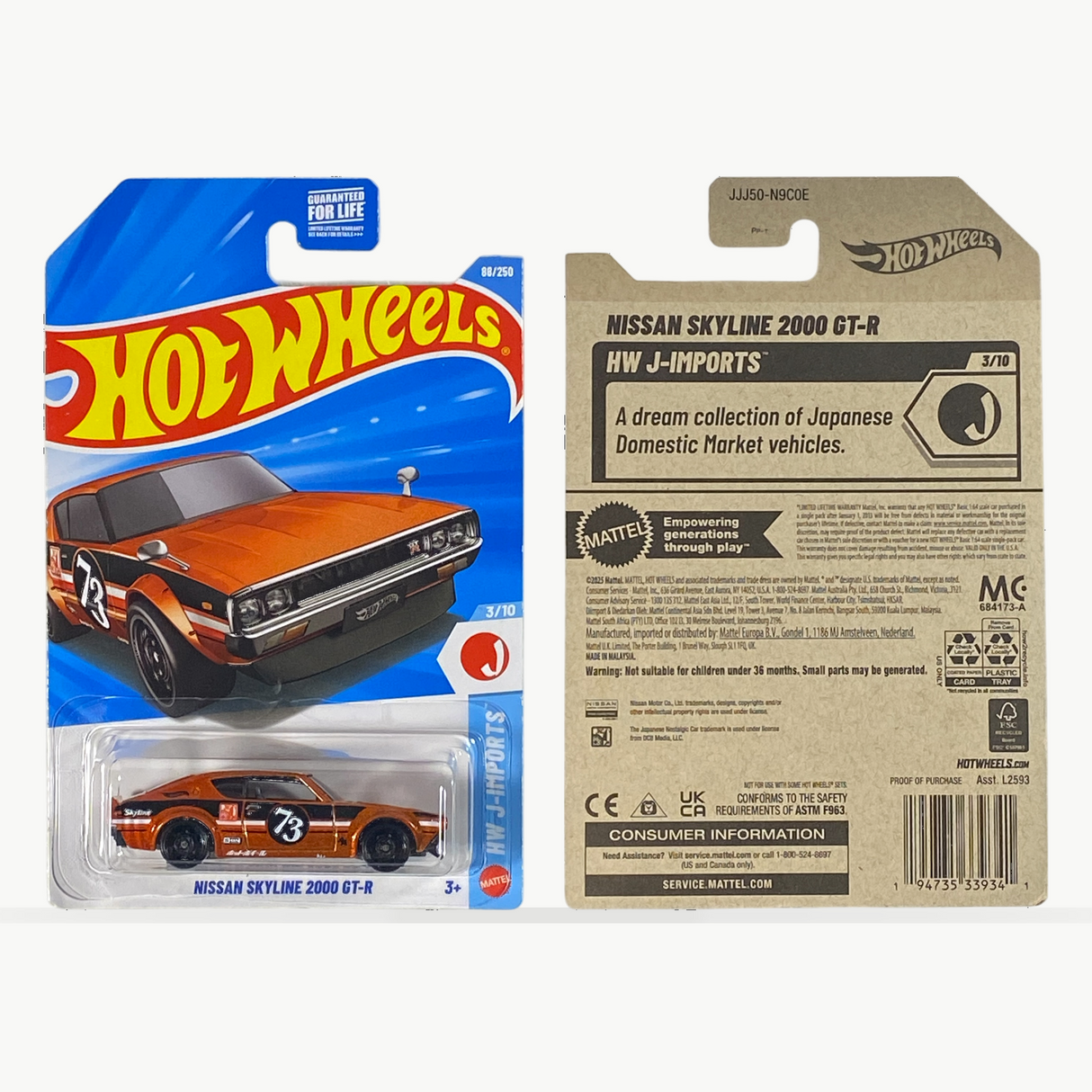 Hot Wheels Nissan Skyline 2000 GT-R | J-Imports Series 3/10