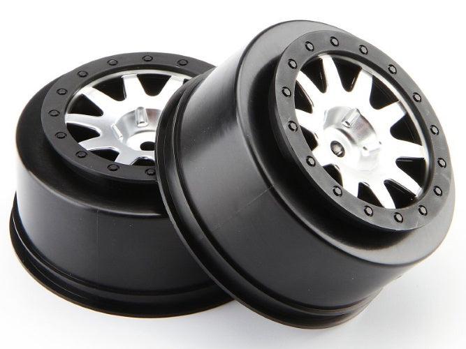 Hpi 106200 MK.10 V2 Wheel Matte Chrome (4.5mm Offset) (2) Blitz /Flux Jumpshot