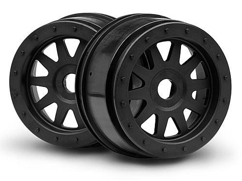 HPI 106896 TR-10 Glue-Lock Wheel, 120X60mm, Black, Super SC5 Flux