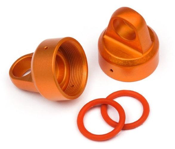 Hpi 108070 Aluminum Top Shock Cap Orange (2pieces) For Threaded Shock Set