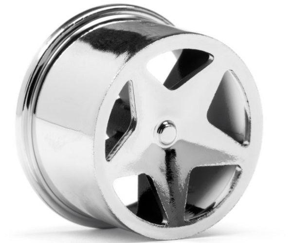 HPI Racing 114279 Super Star Wheel Set Chrome (4) Q32 / Baja Q32 Buggy