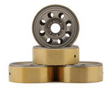 HPI 161163 1.2" CS-8 Steel Beadlock Wheels (Silver) (4) (25g) w/Brass Wheel Weights