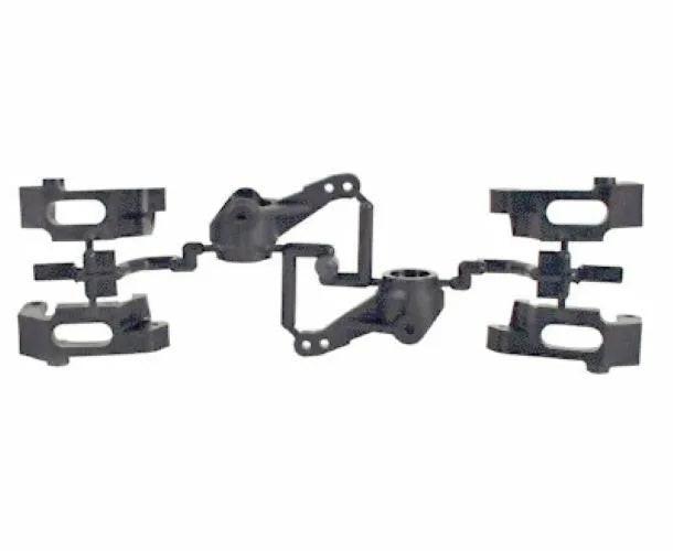 HPI A461 8 / 10° Caster Upright Set Plastic Black
