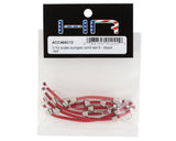 HOT RACING ACC468C12 1/10 Scale Bungee Cord Set (Red/Black) (6)