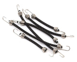 HOT RACING ACC468C41 1/10 Scale Bungee Cord Set (Black/Tan) (6)