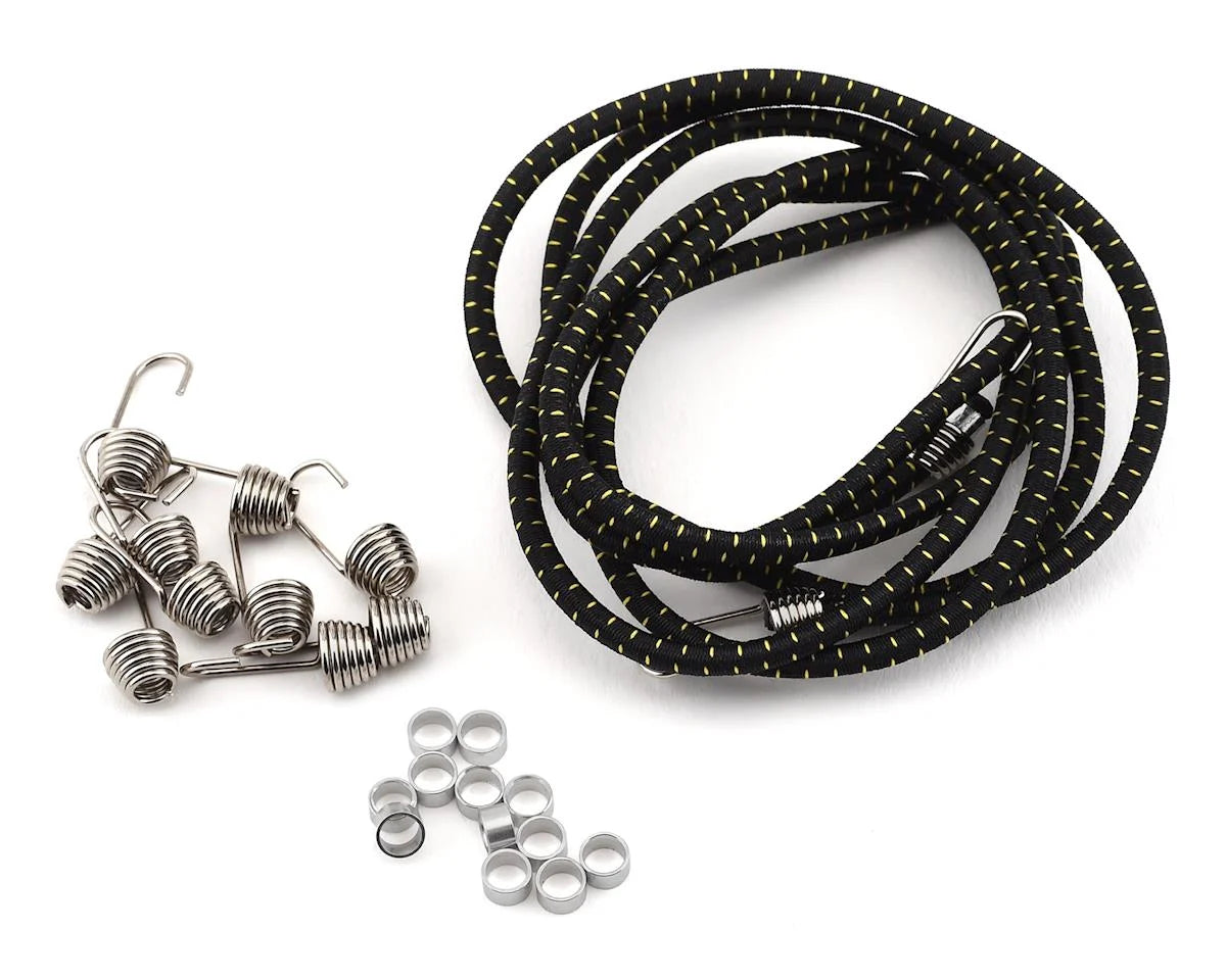 Hot Racing ACC468K41 1/10 Bungee Cord Kit (Black/Gold)