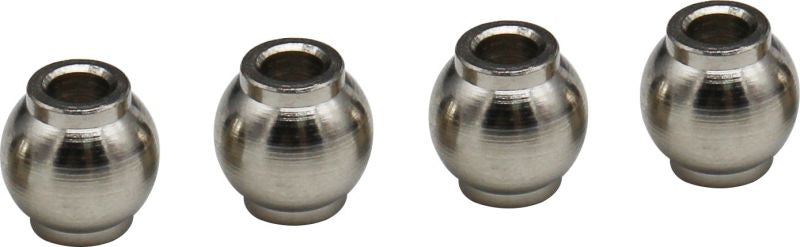 HOT RACING AON160PA08  Black Steel Chrome Pivot Ball, 3x7.8x8mm