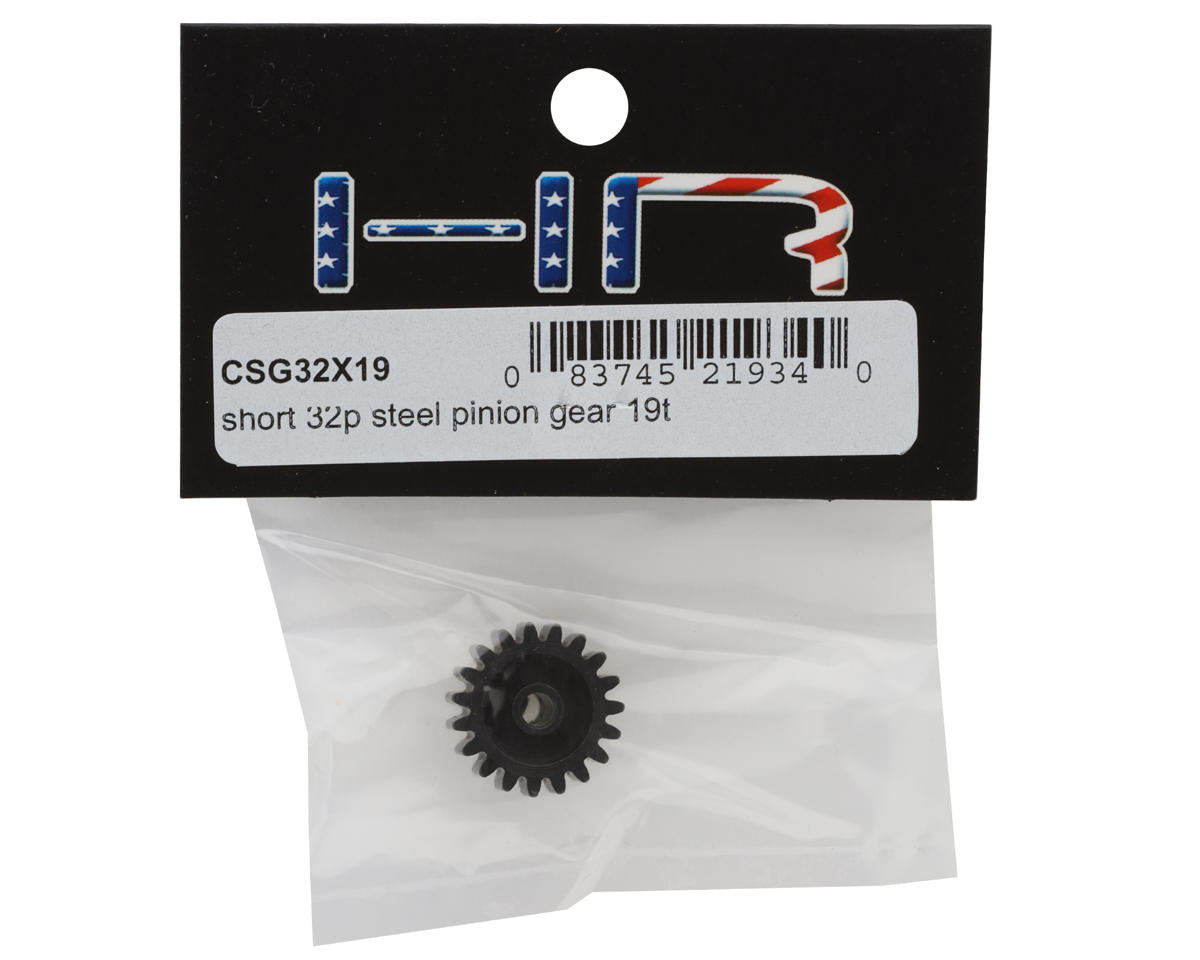 Hot Racing CSG32X19 Steel 32P Pinion Gear (Short) (3.17mm Bore) (19T)