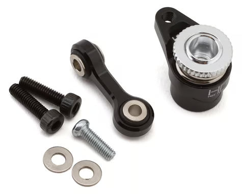 Hot Racing HRAGRM48SH25T Arrma Grom Aluminum Servo Saver Set (Black) (25T)