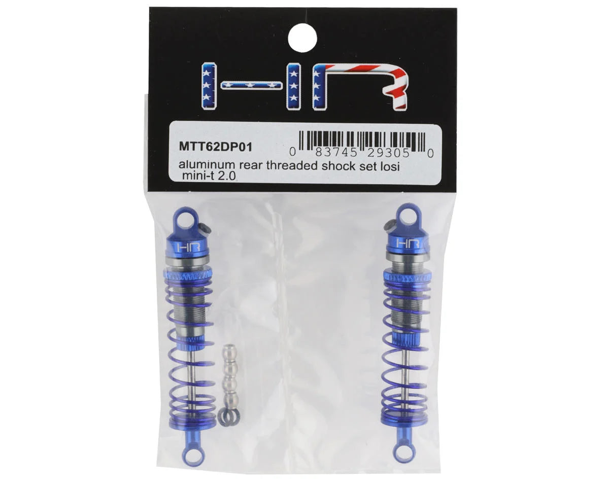 Hot Racing HRAMTT52DP01 Losi Mini-T 2.0 Aluminum Front Threaded Shock Set (2)