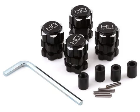 Hot Racing HRAMXX10W01 Aluminum +10mm 17mm Splined Hubs for Traxxas Maxx