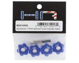 Hot Racing HRAMXX10X06 Aluminum 17mm Splined Hubs for Traxxas Maxx (Blue)