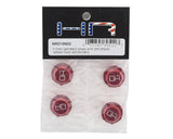 Hot Racing HRANRO10N02 17mm Serrated Dirt Shield Closed Wheel Nuts (Red) (4)
