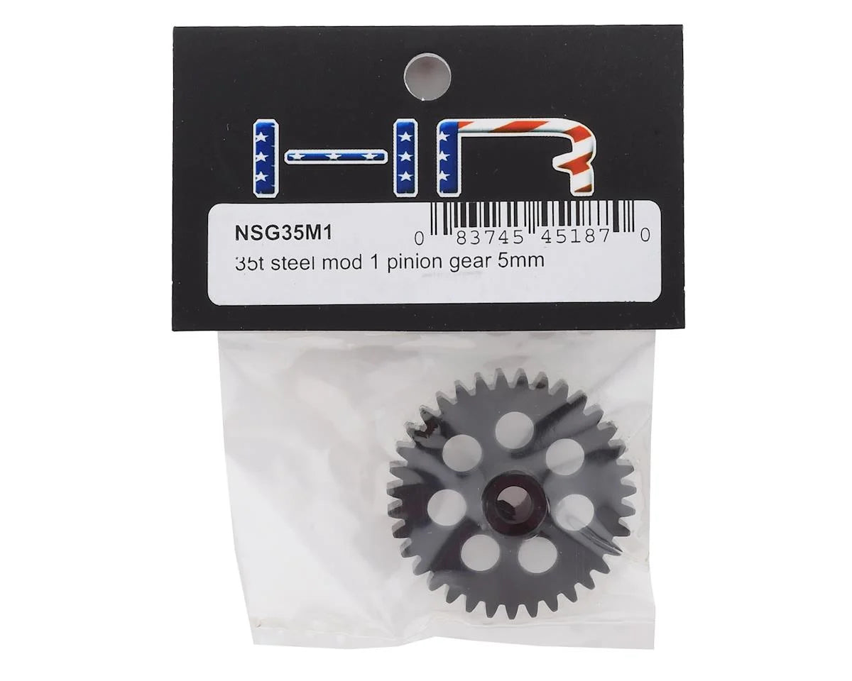 Hot Racing HRANSG35M1 Steel Mod 1 Pinion Gear w/5mm Bore (35T)