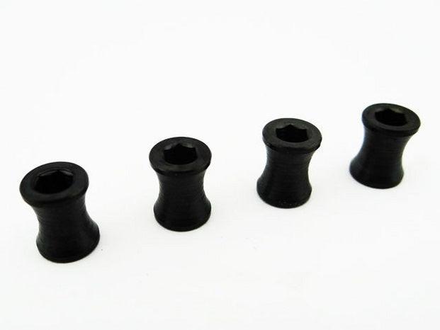 Hot Racing Black Steel M4 Wheel Barrel Nut Fastener