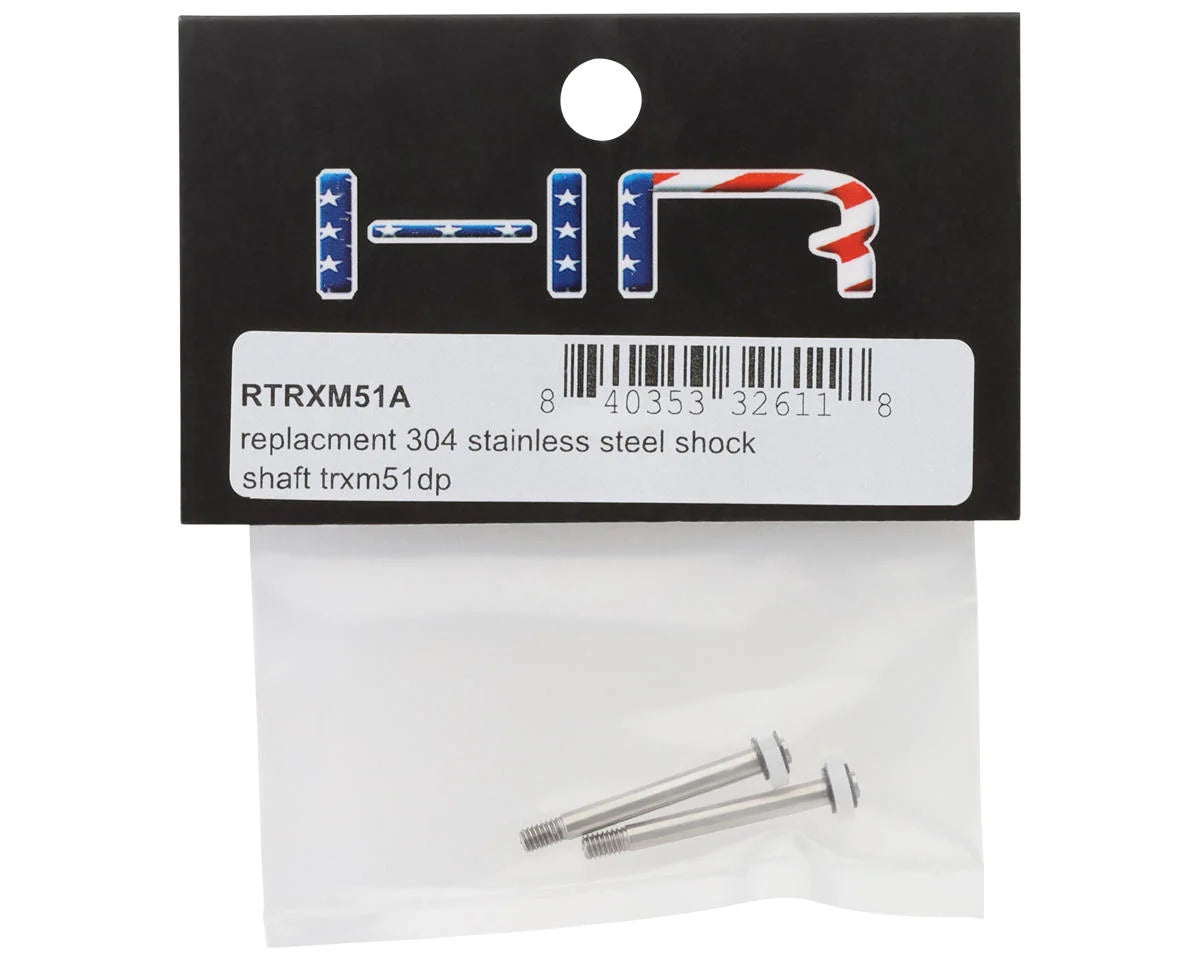 Hot Racing HRARTRXM51A Stainless Steel Shock Shaft and Piston Set for Traxxas TRX-4M