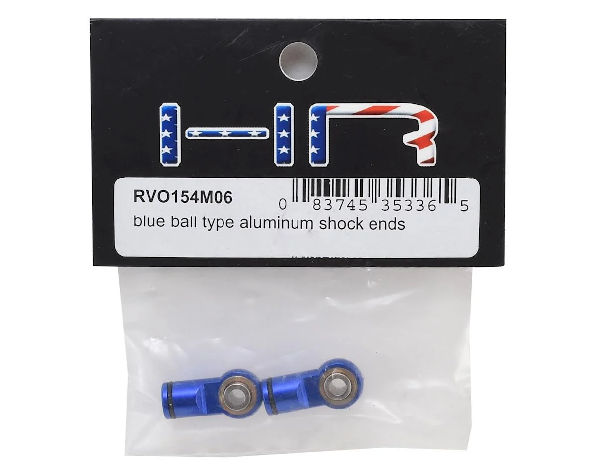 Hot Racing HRARVO154M06 Ball Type Aluminum Shock Ends for Traxxas Revo (Blue)