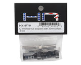 Hot Racing HRASCX10TT01 Axial Wheel Hub Extensions w/12mm Hex (Black) (2) (+20mm)