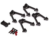 Hot Racing HRASCXT28301 Axial SCX10 II Aluminum Front & Rear Adjustable Shock Towers (Black)