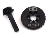 Hot Racing HRASCXT9278 SCX10 II AR44 HD Steel Overdrive 6-Bolt Bevel Gear Set (27T/8T)