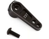 Hot Racing HRASH23TH01 Aluminum 5mm Offset Servo Horn (Black) (23T-KO Propo/JR/Sanwa/Airtronics)