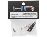 Hot Racing HRASH23TH01 Aluminum 5mm Offset Servo Horn (Black) (23T-KO Propo/JR/Sanwa/Airtronics)