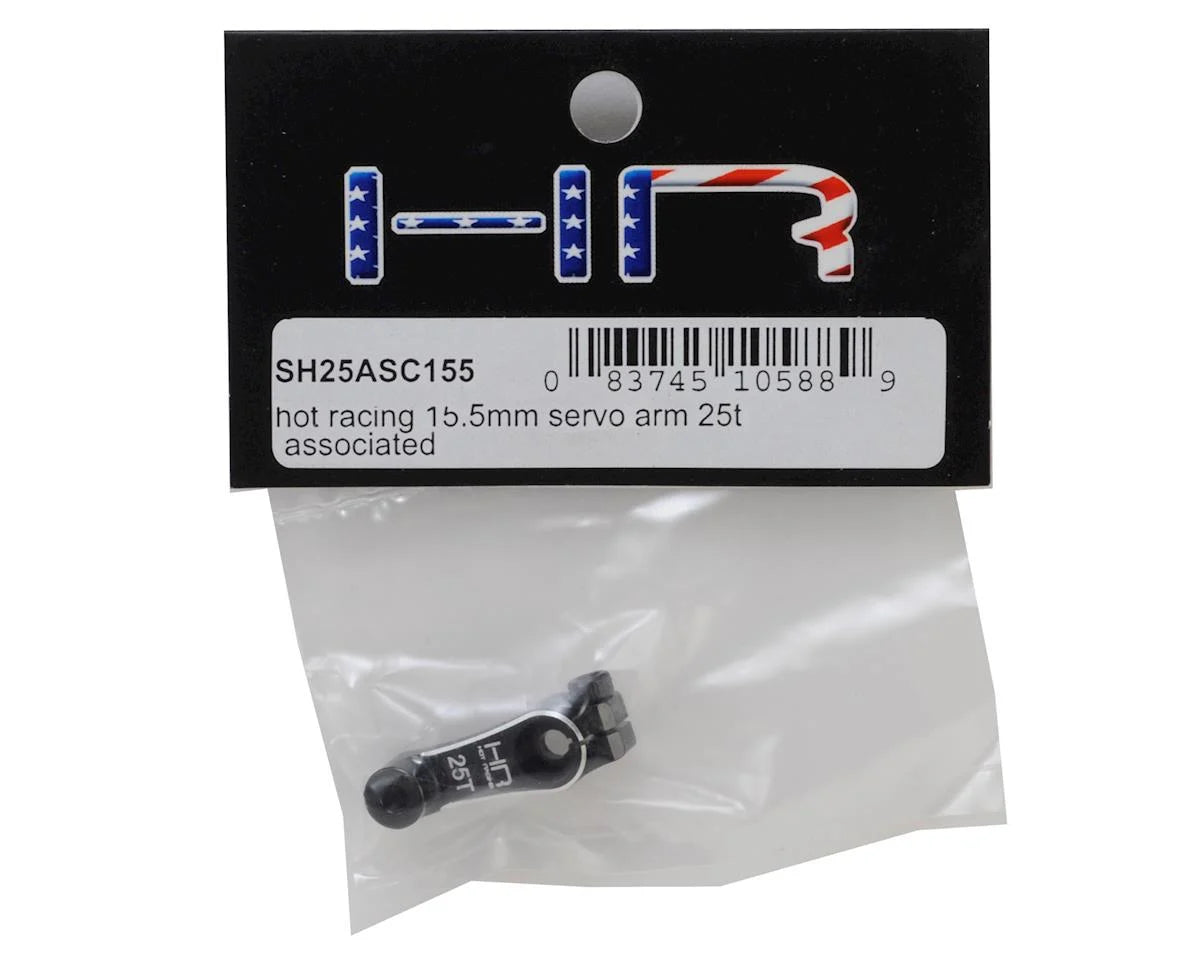 Hot Racing HRASH25ASC155 15.5mm Aluminum Team Associated Servo Arm (25T)