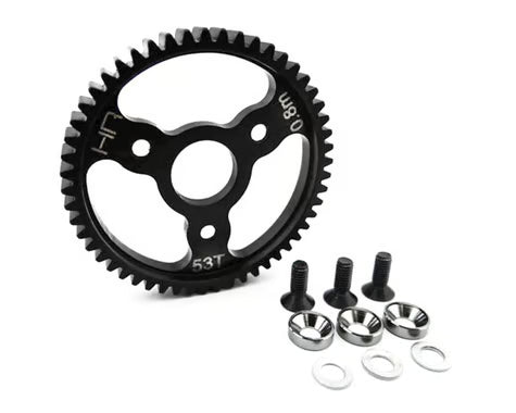 Hot Racing HRASJT253 32P Steel Spur Gear for Traxxas Slash 4x4/Stampede 4x4 (Grey) (53T)