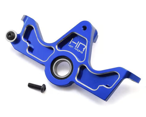 Hot Racing HRASLF38X06 Aluminum HD Bearing Motor Mount for Traxxas Slash 4x4 (Blue)