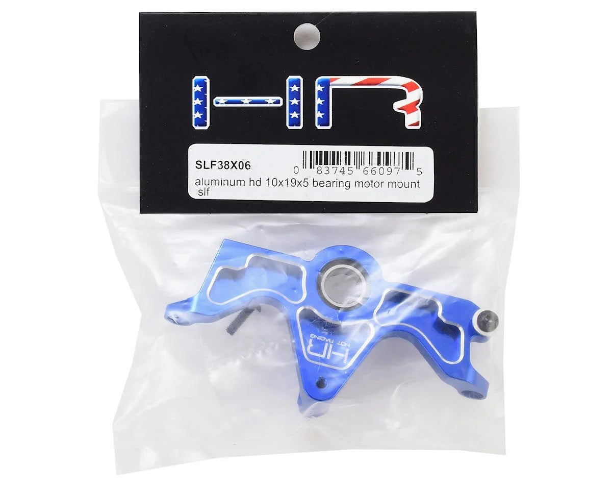 Hot Racing HRASLF38X06 Aluminum HD Bearing Motor Mount for Traxxas Slash 4x4 (Blue)