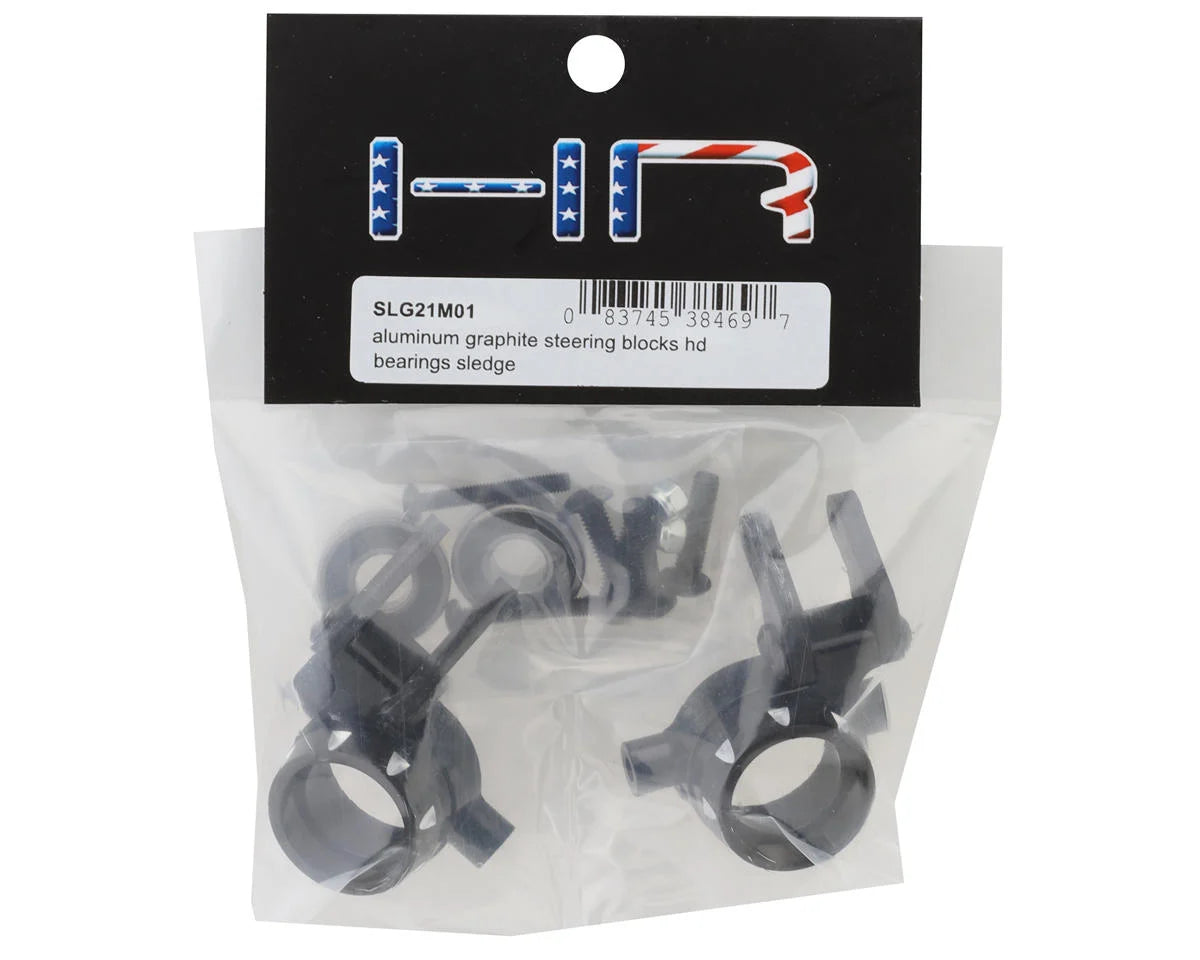 Hot Racing HRASLG21M01 Aluminum Steering Blocks w/HD Bearings for Traxxas Sledge