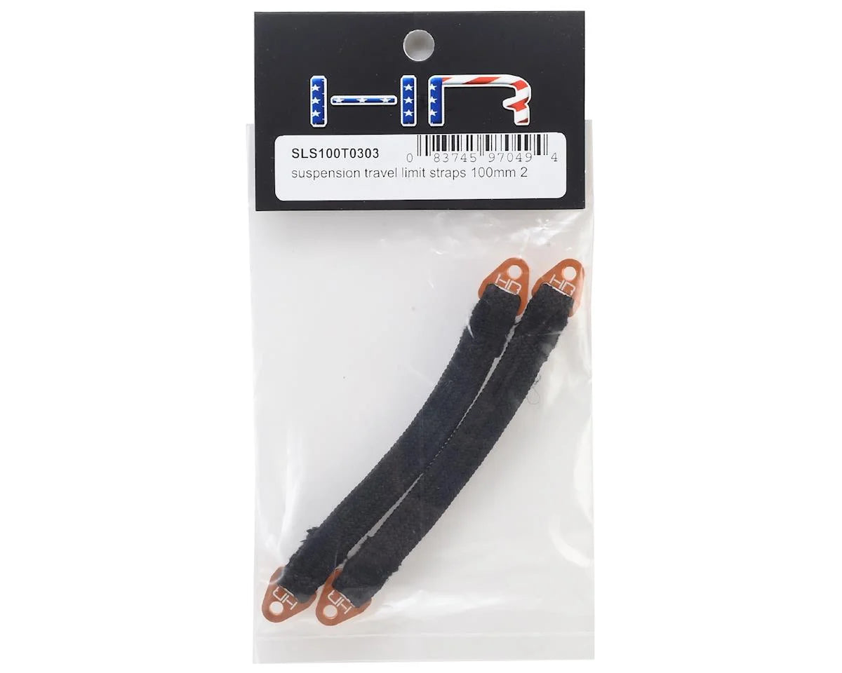 Hot Racing HRASLS100T0303 100mm Suspension Travel Limit Straps (2) (Orange)