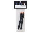 Hot Racing HRASLS105T1803 105mm Suspension Travel Limit Straps (2) (Orange/Silver)