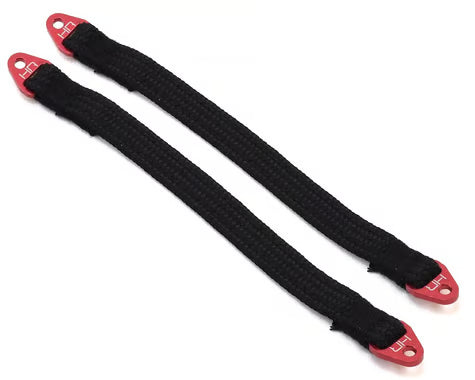 Hot Racing HRASLS140T0202 140mm Suspension Travel Limit Straps (2) (Red)