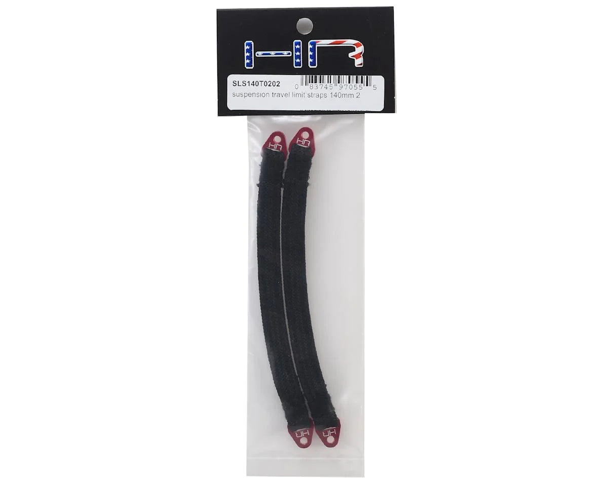 Hot Racing HRASLS140T0202 140mm Suspension Travel Limit Straps (2) (Red)