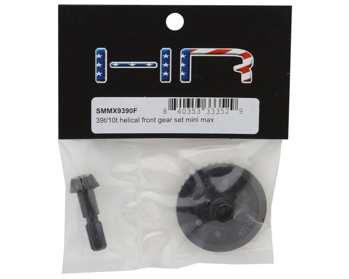 Hot Racing HRASMMX9390F Steel Helical Differential Ring & Pinion Gear for Traxxas® Mini Maxx® (Front) (39T/10T)